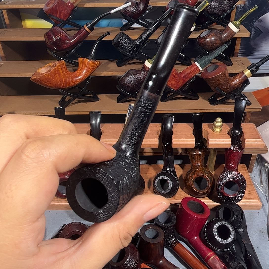 石楠木手工撞球烟斗
