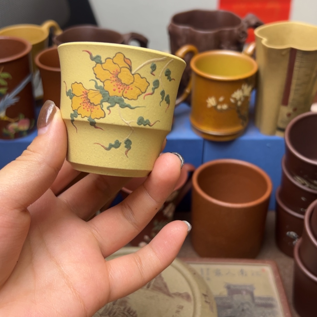 紫砂茶案紫砂主人杯80c c