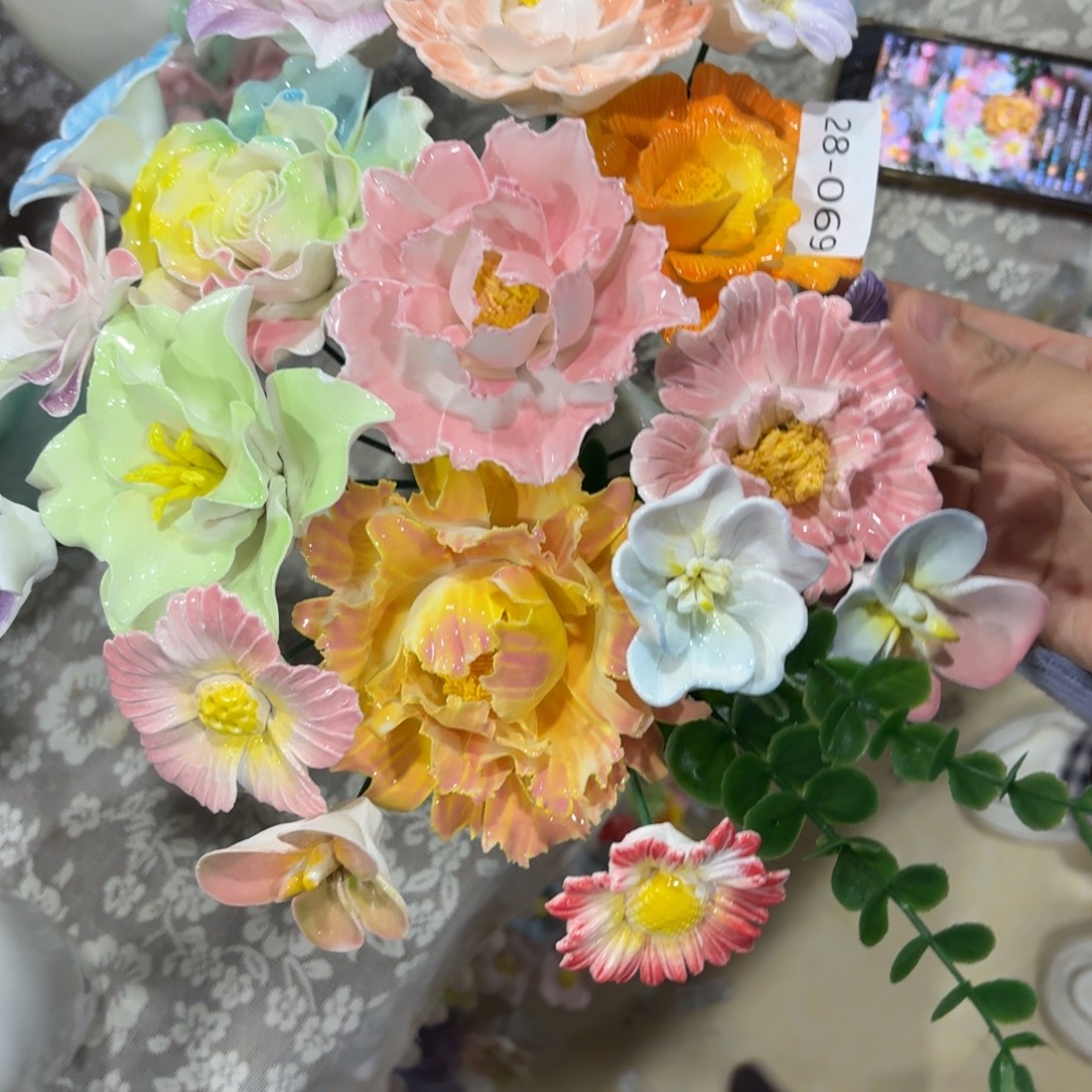 陶瓷花，20元发货，退款拉黑2869