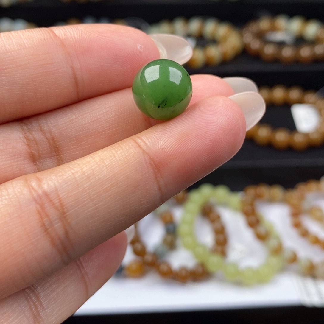 和田玉单珠未镶嵌