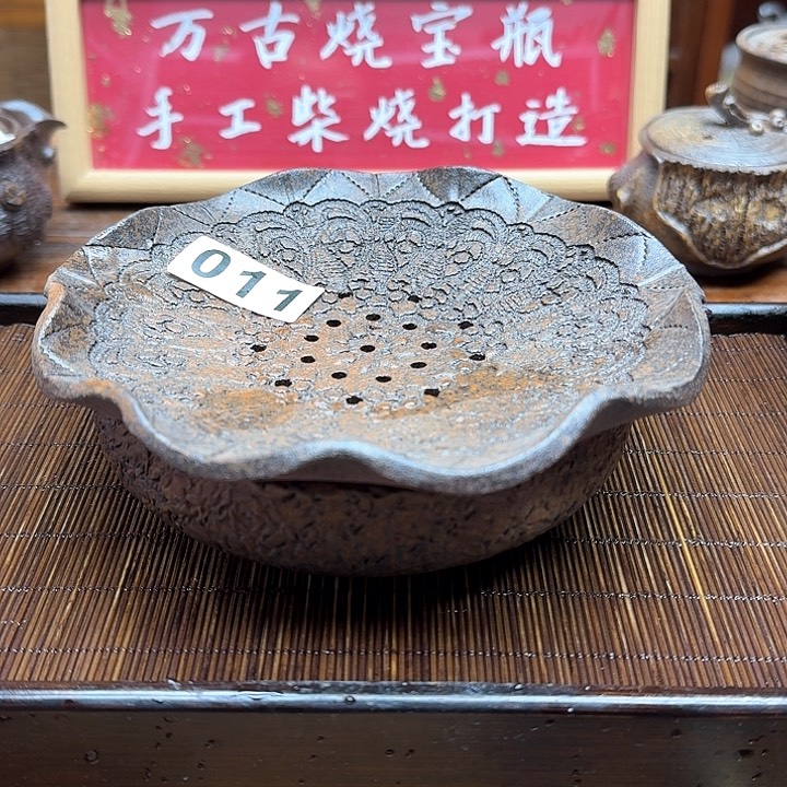 纯手工制作粗陶茶具