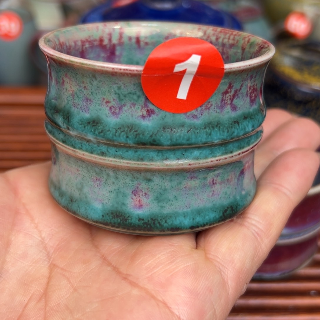 手工制作钧窑茶器