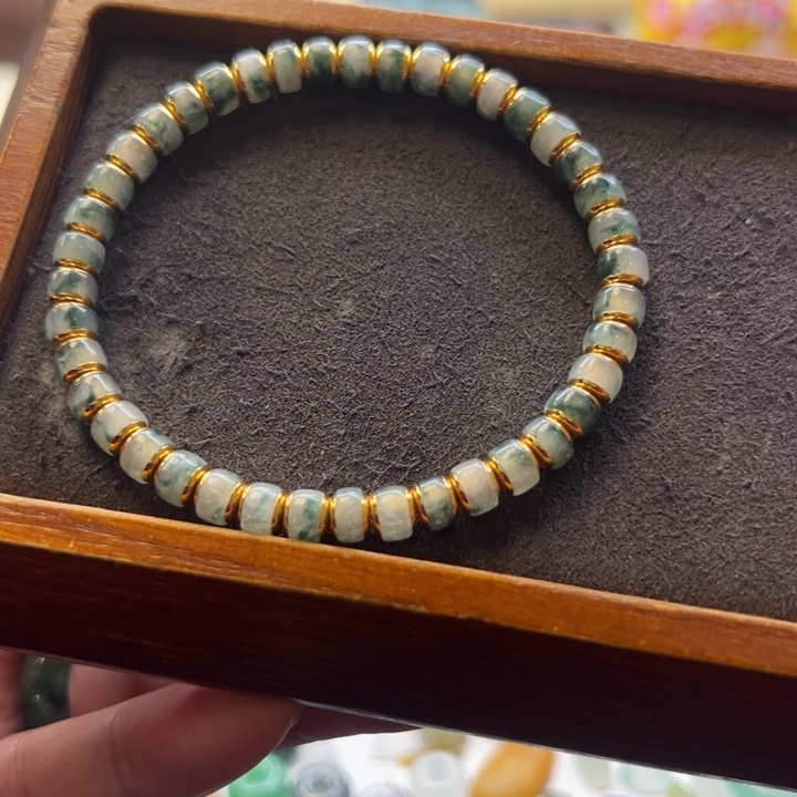 翡翠银S925镶嵌手链翡翠手链