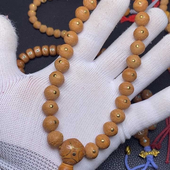 凤眼菩提手串凤眼菩提铜钉手持