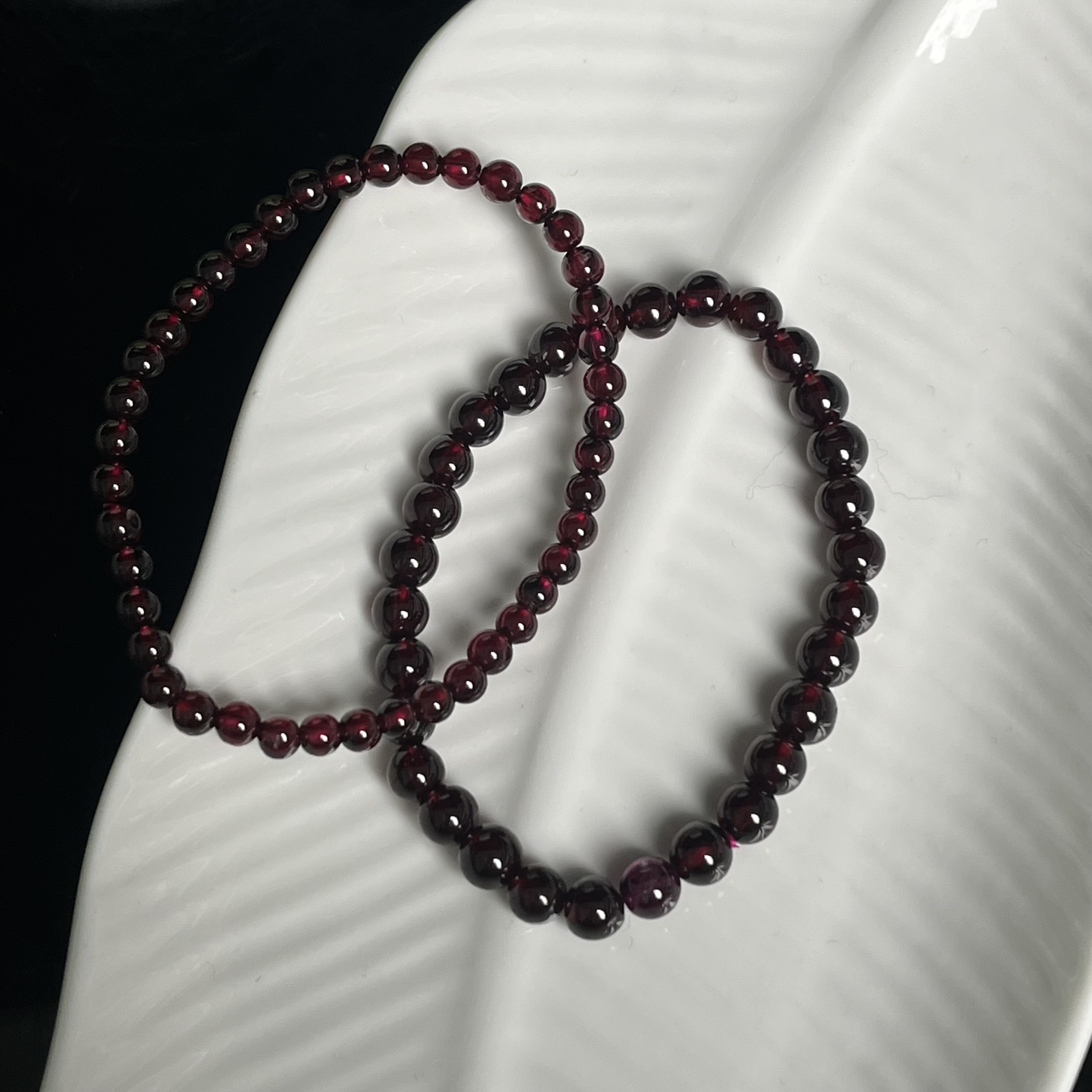 石榴石瑕疵品手串XC18多样性发其一