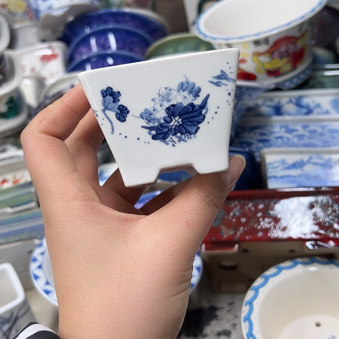 紫砂花盆664号瑕疵7/5cm