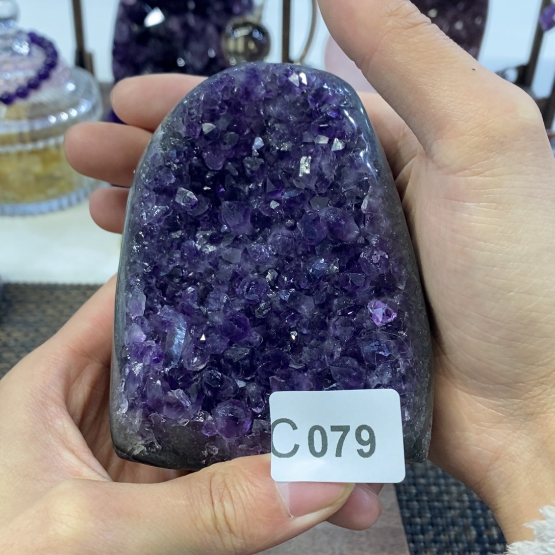 紫晶摆件摆件未镶嵌
