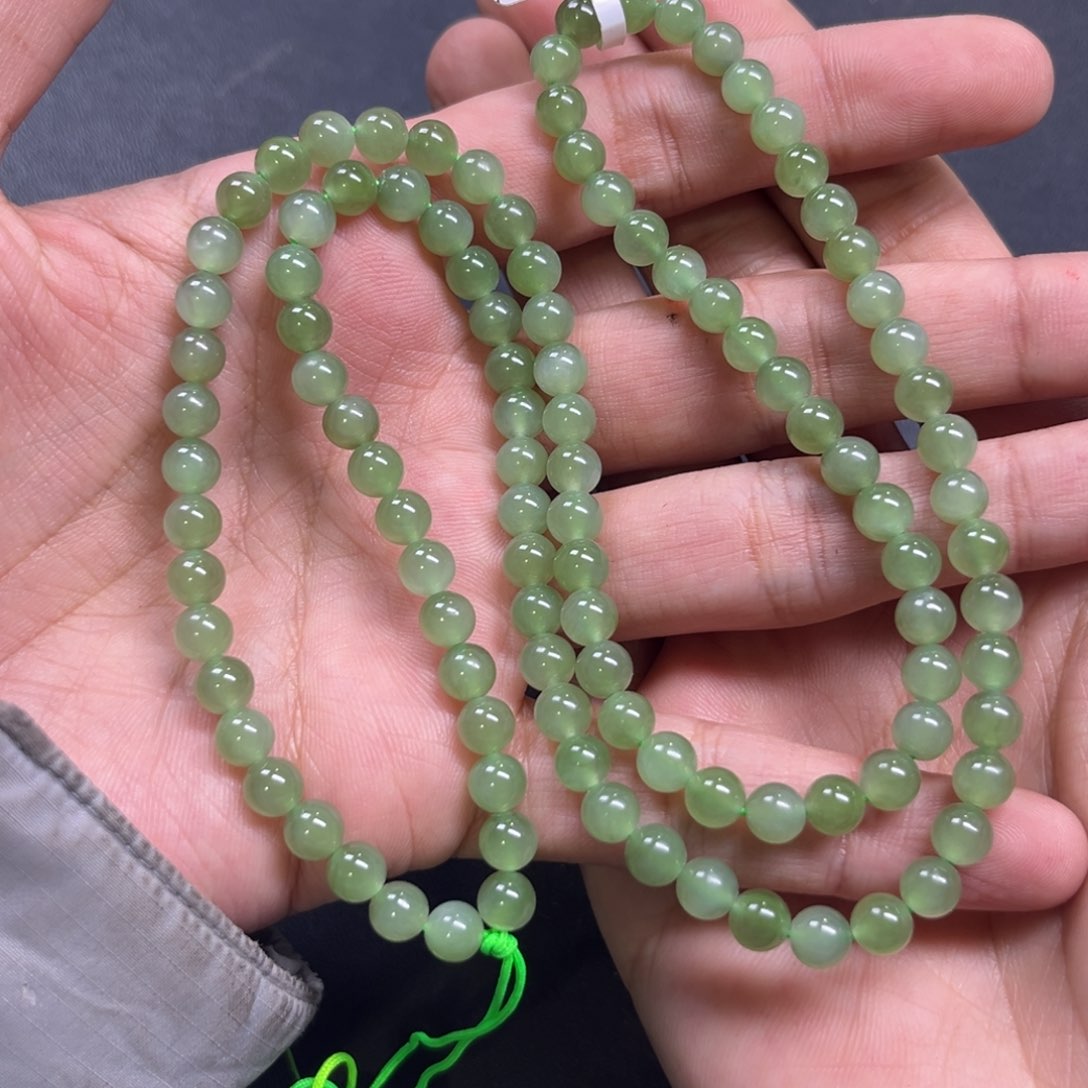 和田玉颈饰未镶嵌多样性俄罗斯碧玉链子无黑点卡6