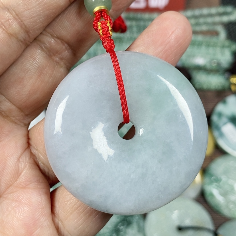 【闪购商品】翡翠颈饰未镶嵌玉吊坠翡翠玉大款面包扣