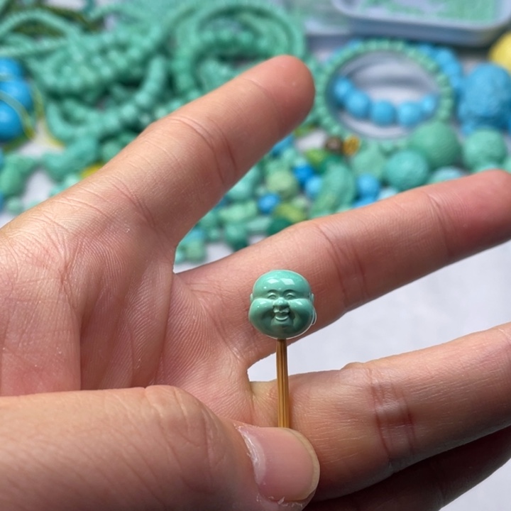 非金属卡12绿色弥勒单珠