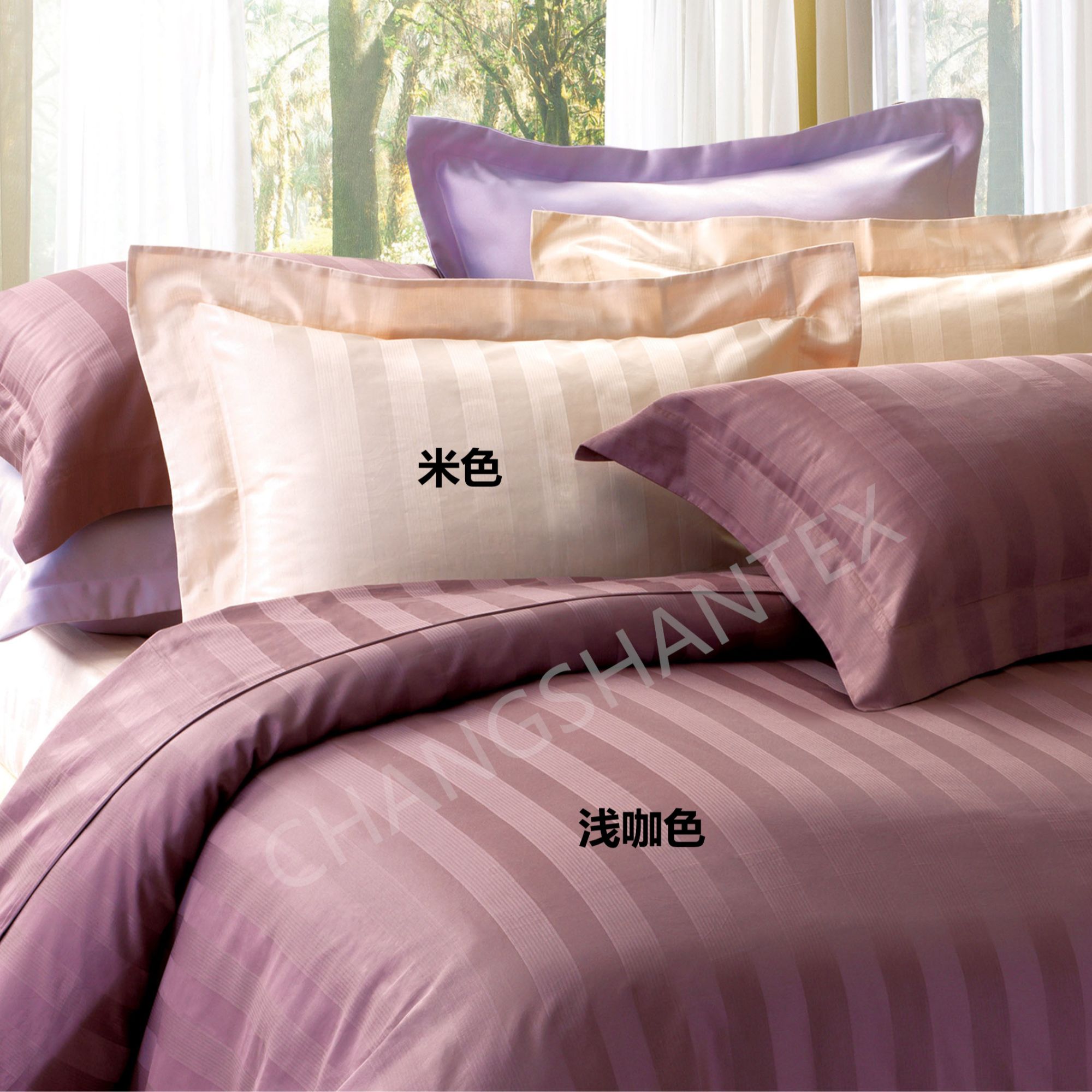 出口澳洲单 工艺严苛【浅咖色提花四件套】