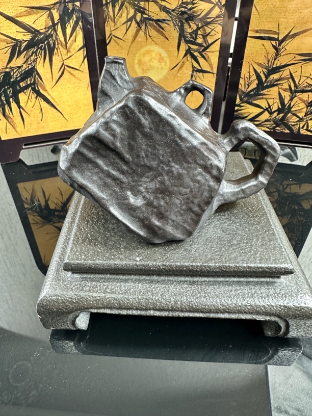 《几何》冰碛岩手工雕刻茶器