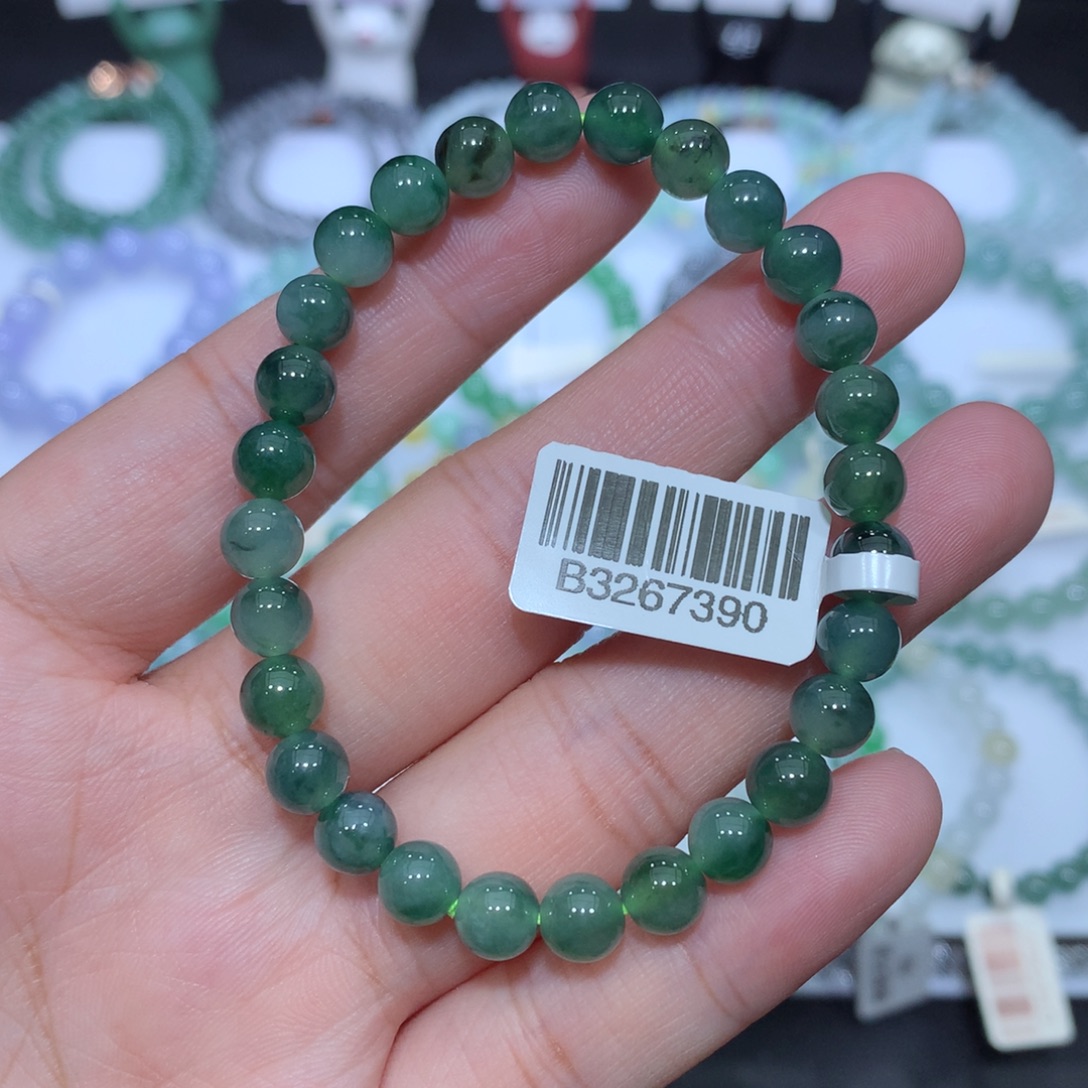 翡翠未镶嵌手串天然