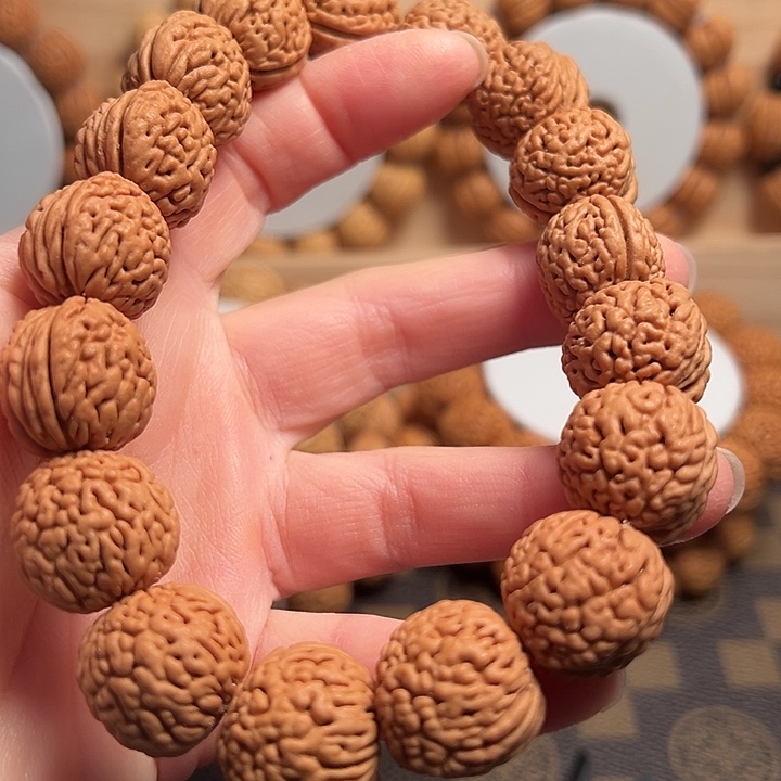 桃核吊坠桃核手串金刚纹16➕