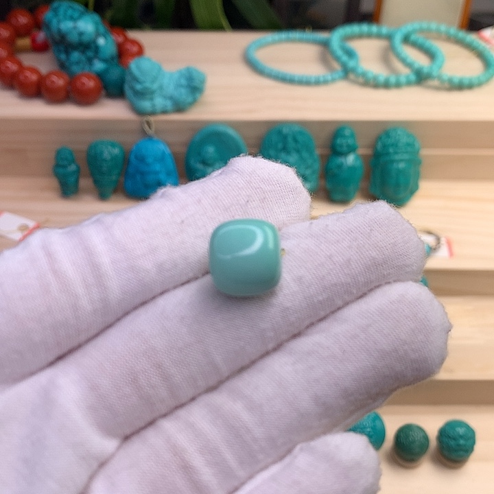 绿松石珠宝半成品未镶嵌