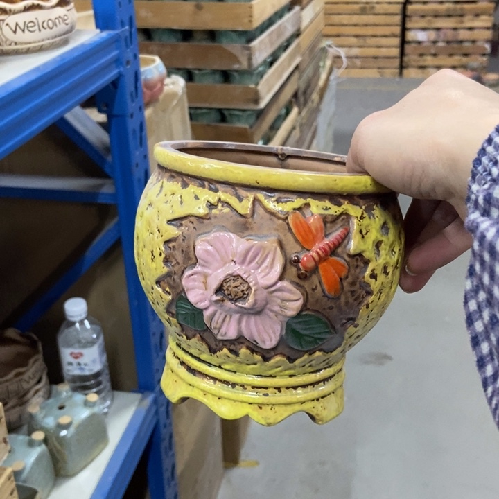 陶瓷花盆单场满9.9发13*13