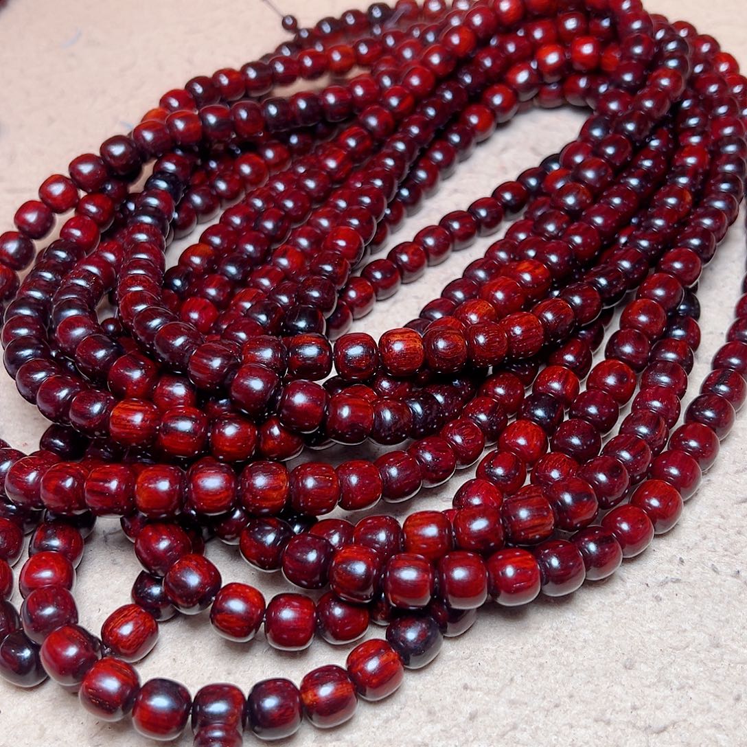 小叶紫檀手串/手链10老型琴料火焰纹鳞底金星