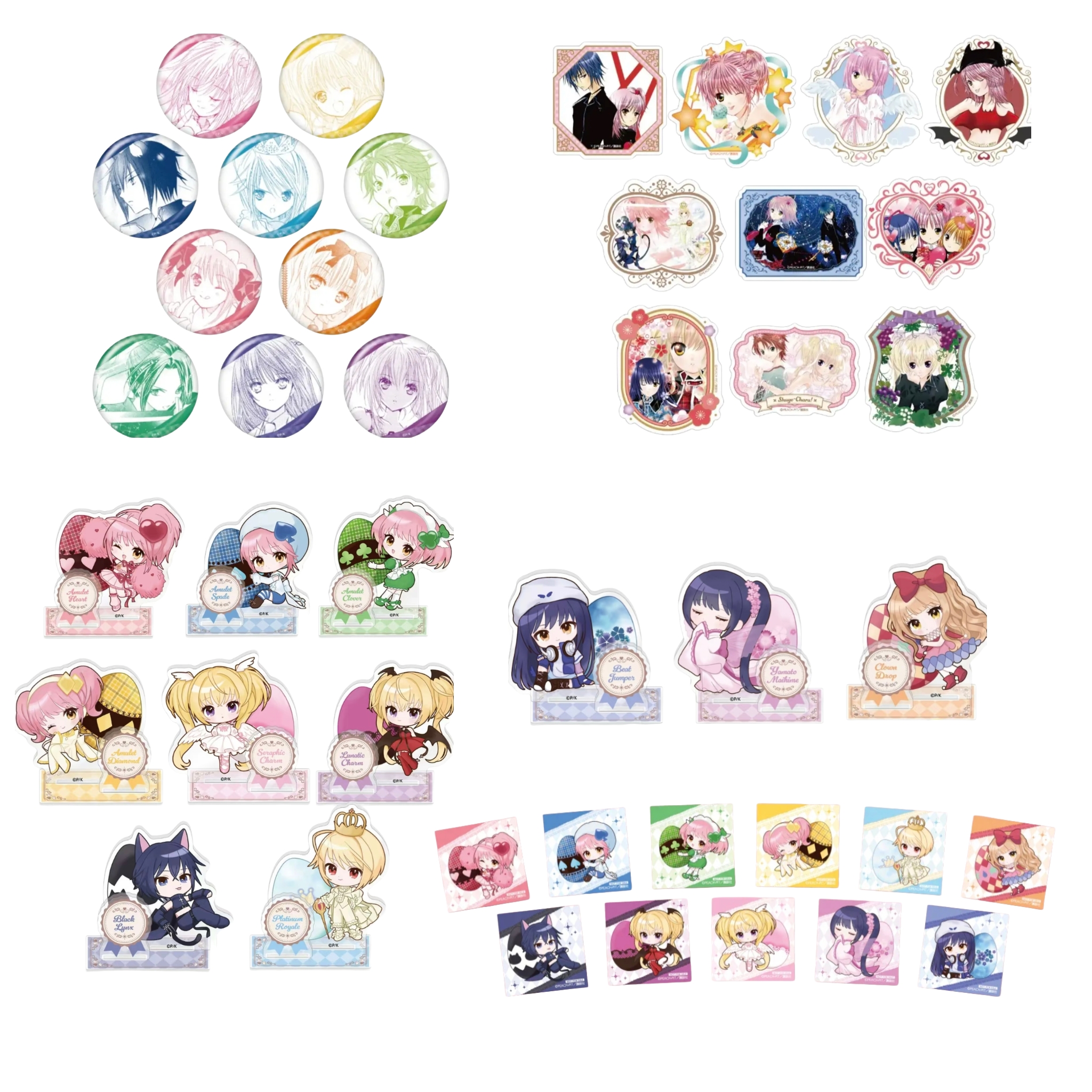 守护甜心cocollabo秋叶原快闪 吧唧立牌贴纸特典 日谷正版