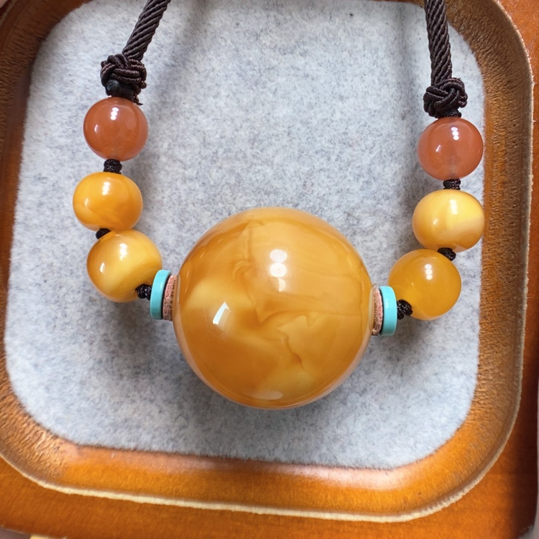 蜜蜡项链未镶嵌蜜蜡锁骨