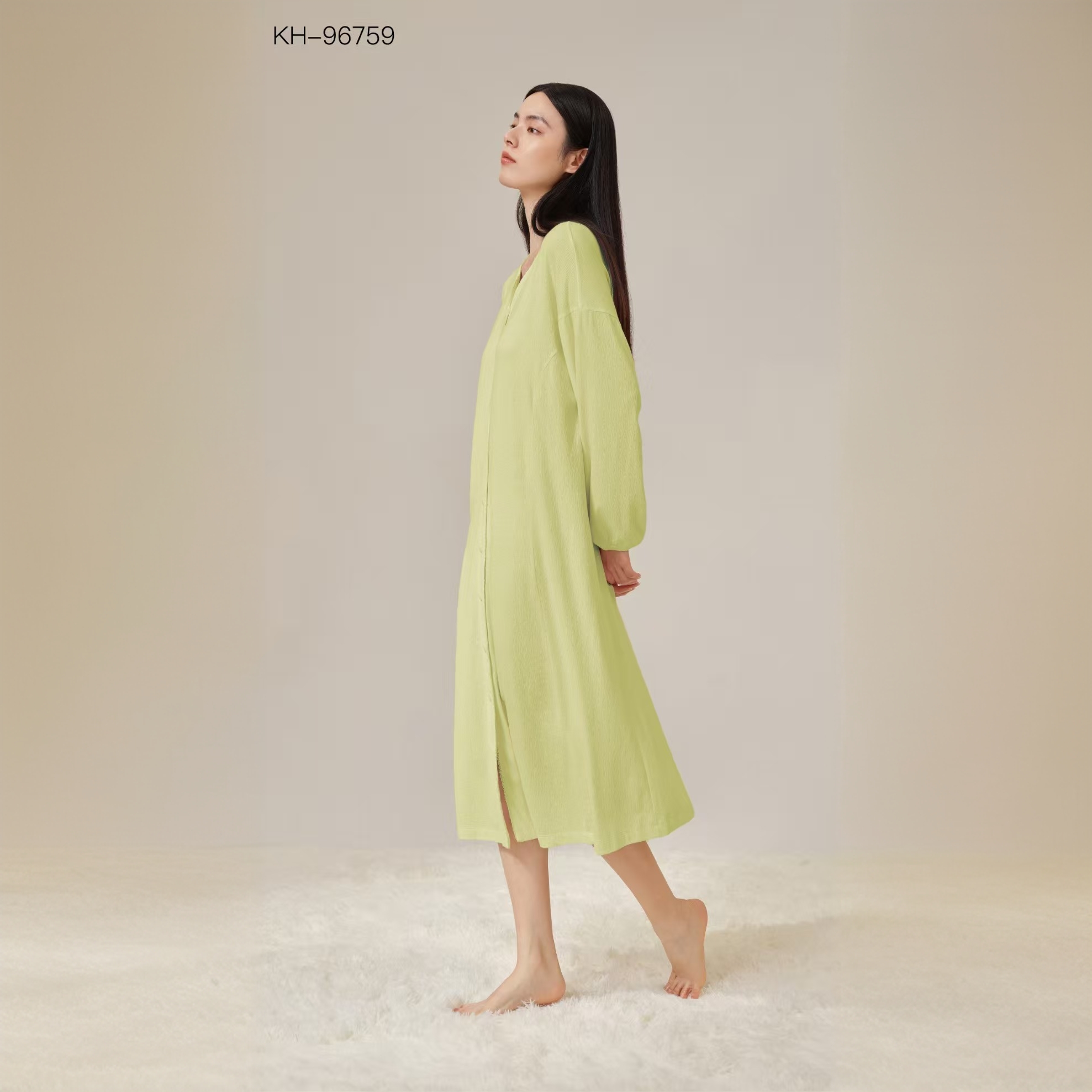 宽画轻柔伸展系列女家居裙96759