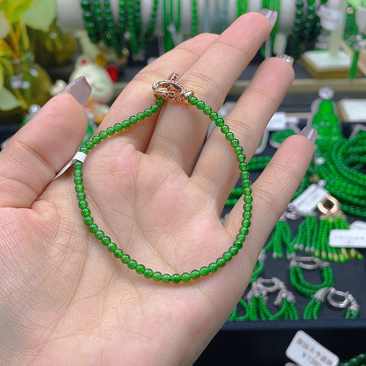 翡翠手链未镶嵌圆珠手链3