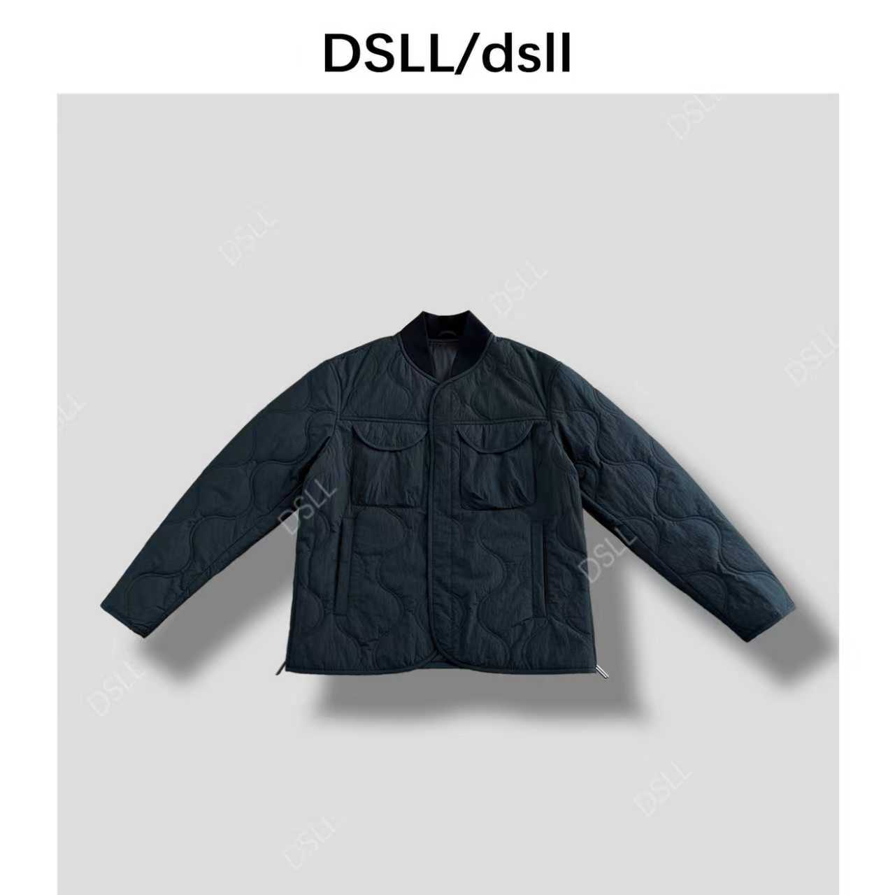 复古绗棉男款高级皱纱短款棒球领薄棉夹克D25699