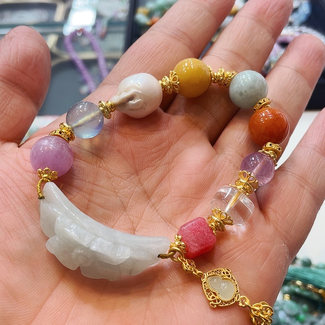 翡翠手链未镶嵌手串多宝
