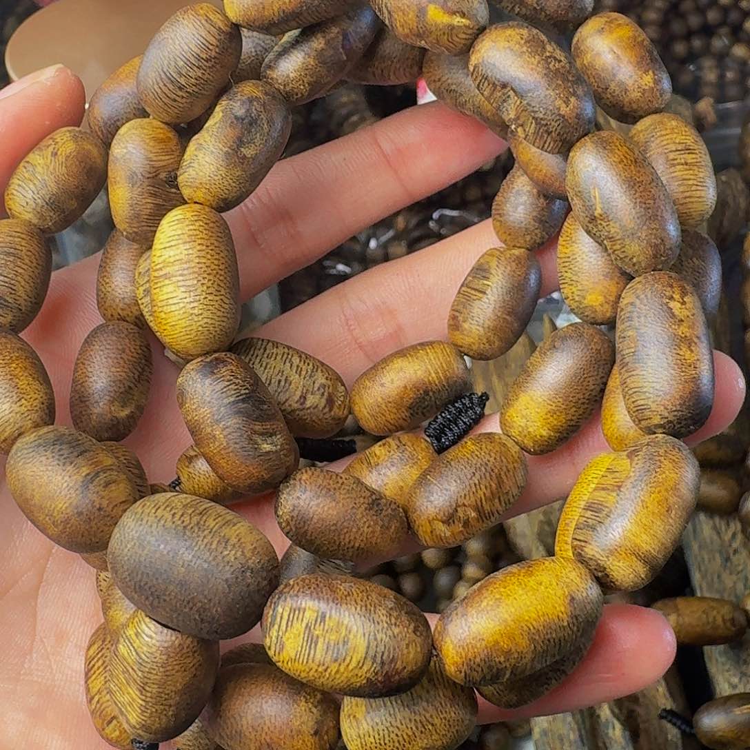 沉香手串老白棋留疤44.8