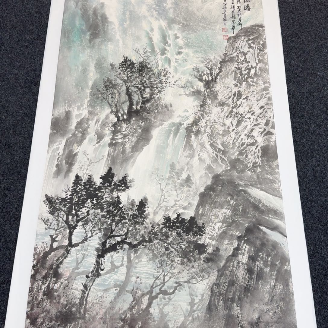 国画纯手绘山水花鸟作品