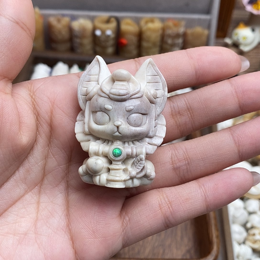 鹿骨把件c8犬神不退换