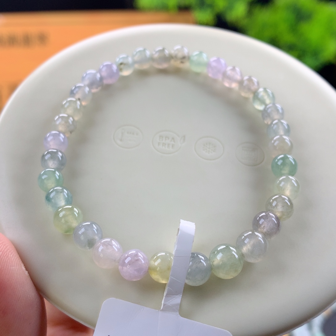 翡翠未镶嵌手链卡5～6.6