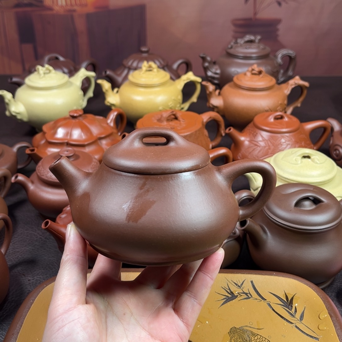 茶壶紫砂明***好原矿紫泥250毫升