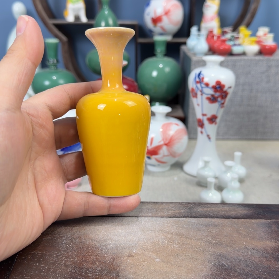 陶瓷手工小花器摆件