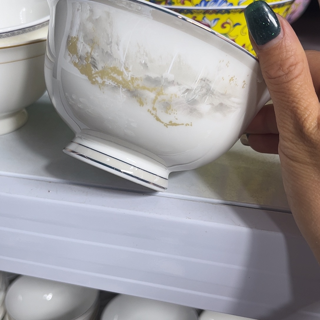 瓷片海岸五寸高脚腕十个