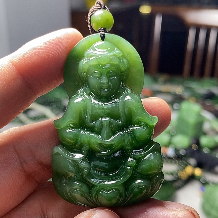 和田玉（碧玉）未镶嵌颈饰