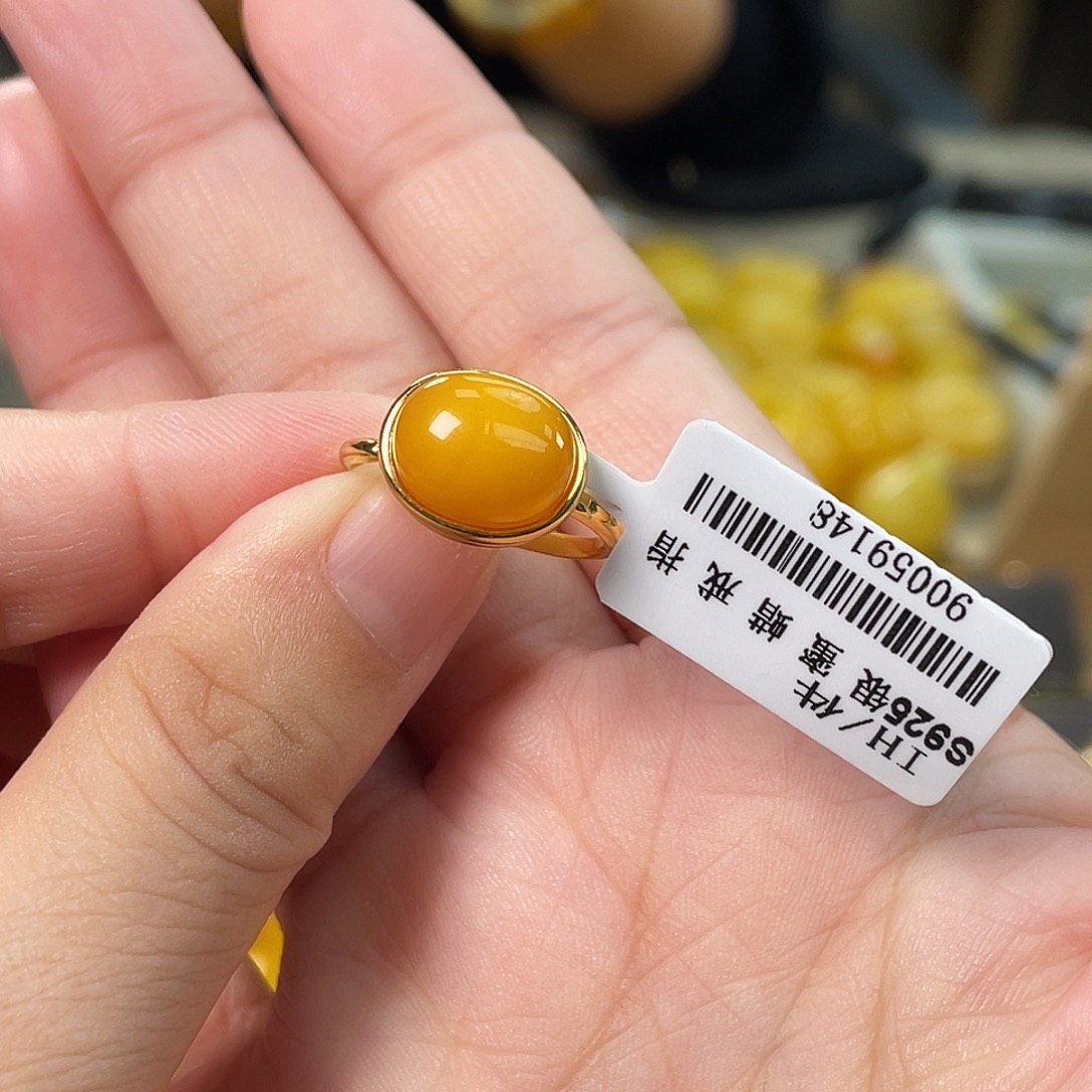 琥珀银S925镶嵌裸石多样性发其一h