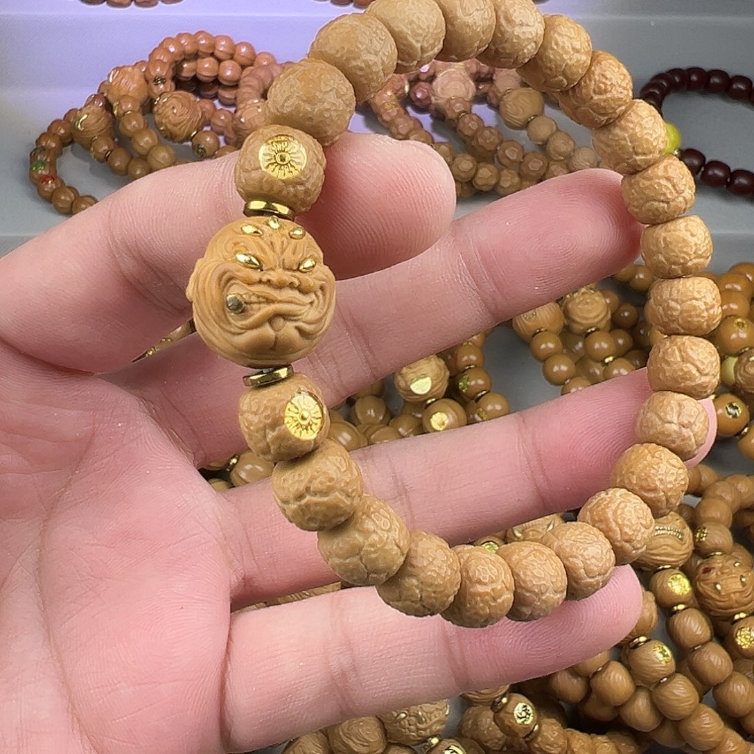 猴头核桃手串全品饕餮烟鬼