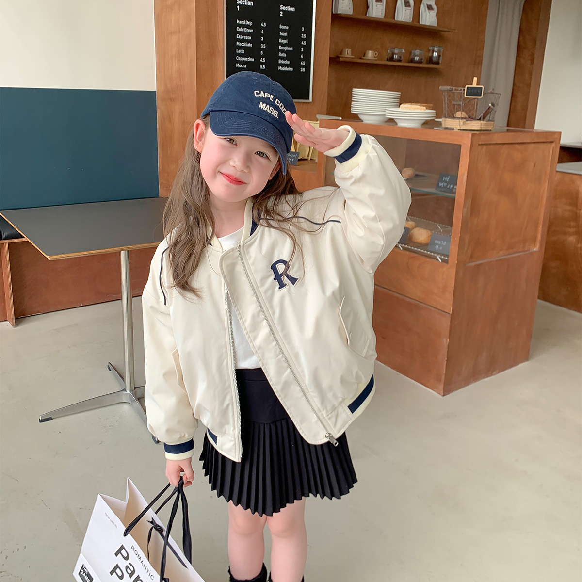 布丁哈鲁【R标棒球服】23秋冬儿童百搭三防保暖棒球服外套23QC7462