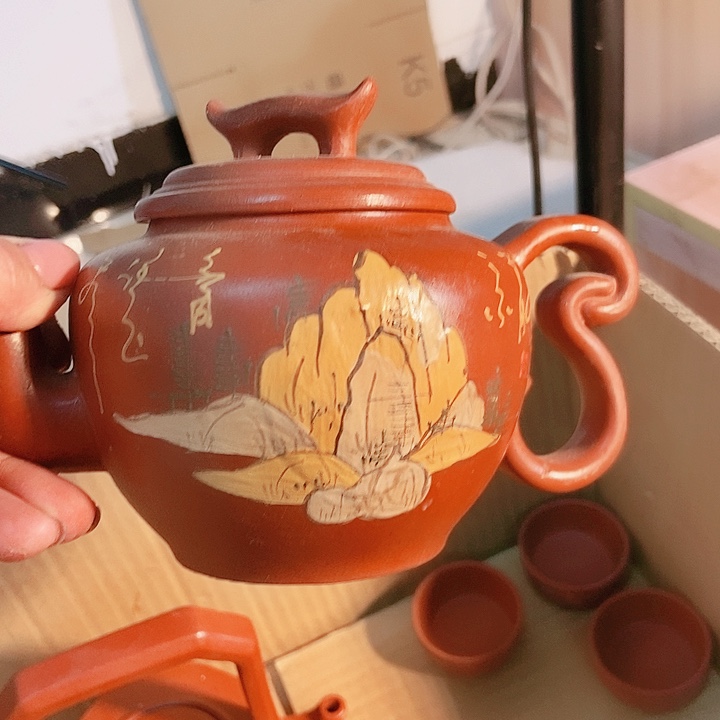 紫砂茶杯宜兴紫砂手工制作