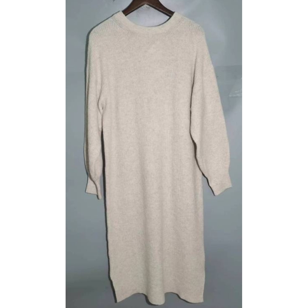 【MonTendre】夏季新款 A 长袖显瘦灯笼袖连衣裙针织纯色打底通勤风