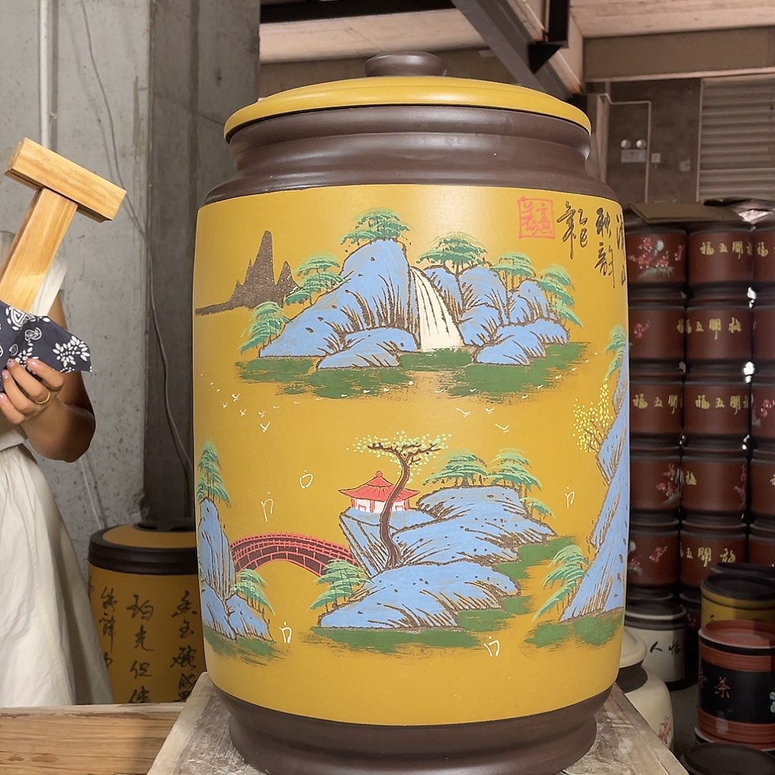 宜兴原矿紫砂茶叶罐
