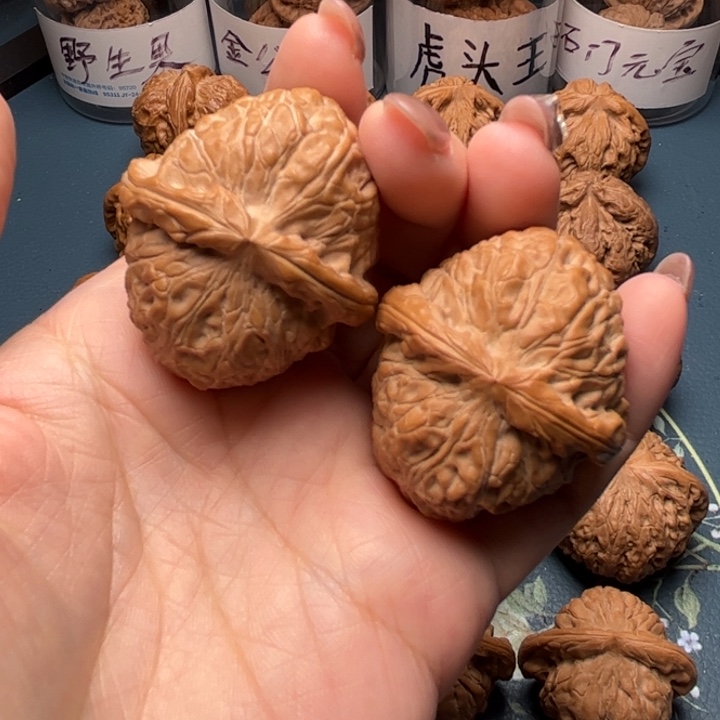 文玩核桃把件38南瓜墩