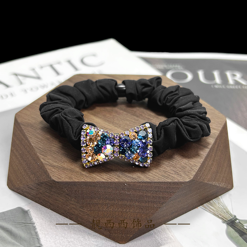 【LXX靓西西】3460 发圈彩色小蝴蝶气质减龄高弹力面膜发圈