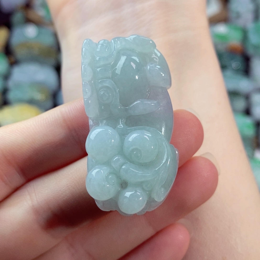 翡翠未镶嵌颈饰天然