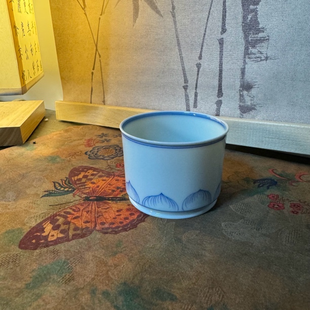 青花手绘，定制链接，拍下联系客服！