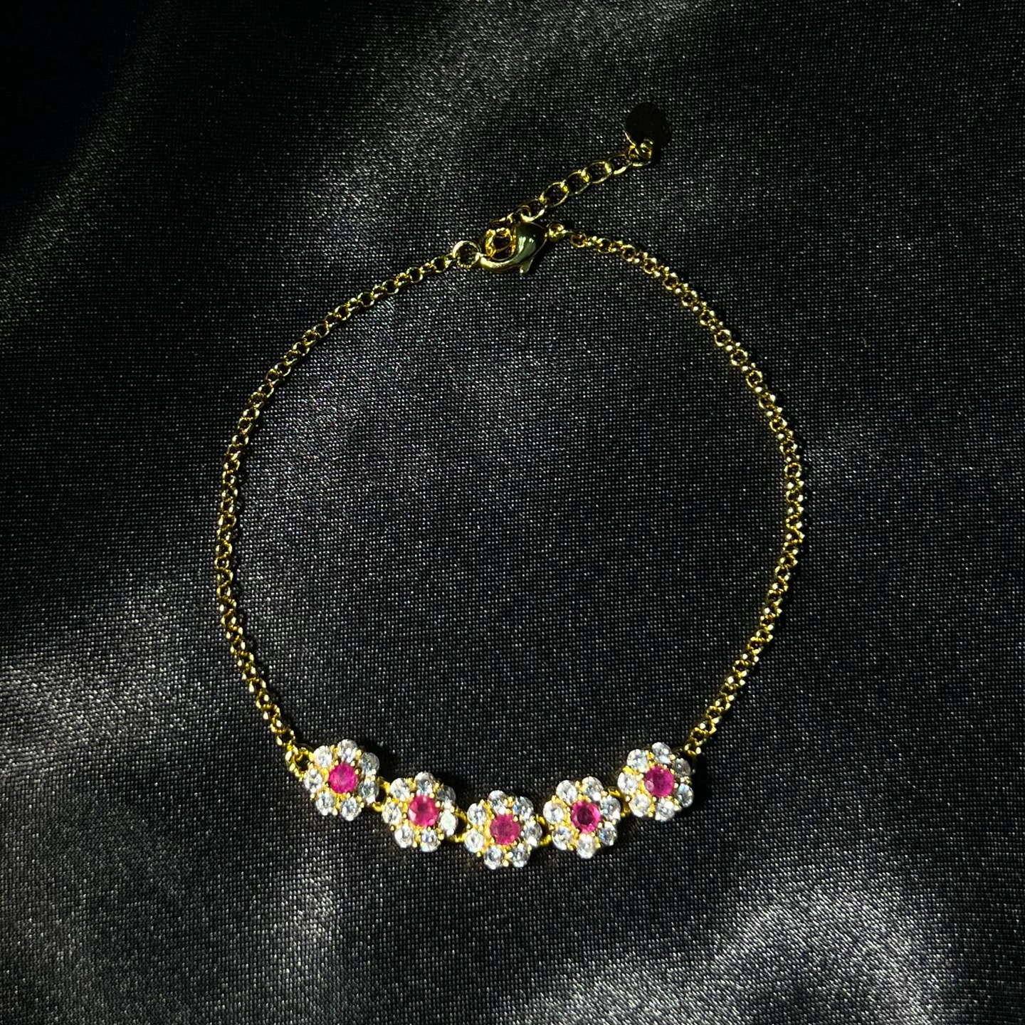 【符老板】c1080-精选级红宝石轻奢设计款五花手链-赠礼盒