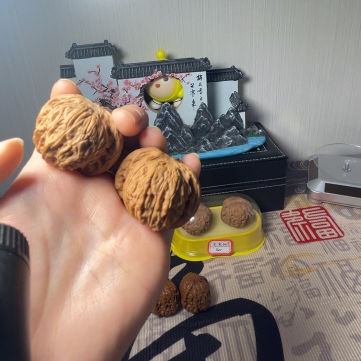 文玩核桃把件磨盘37