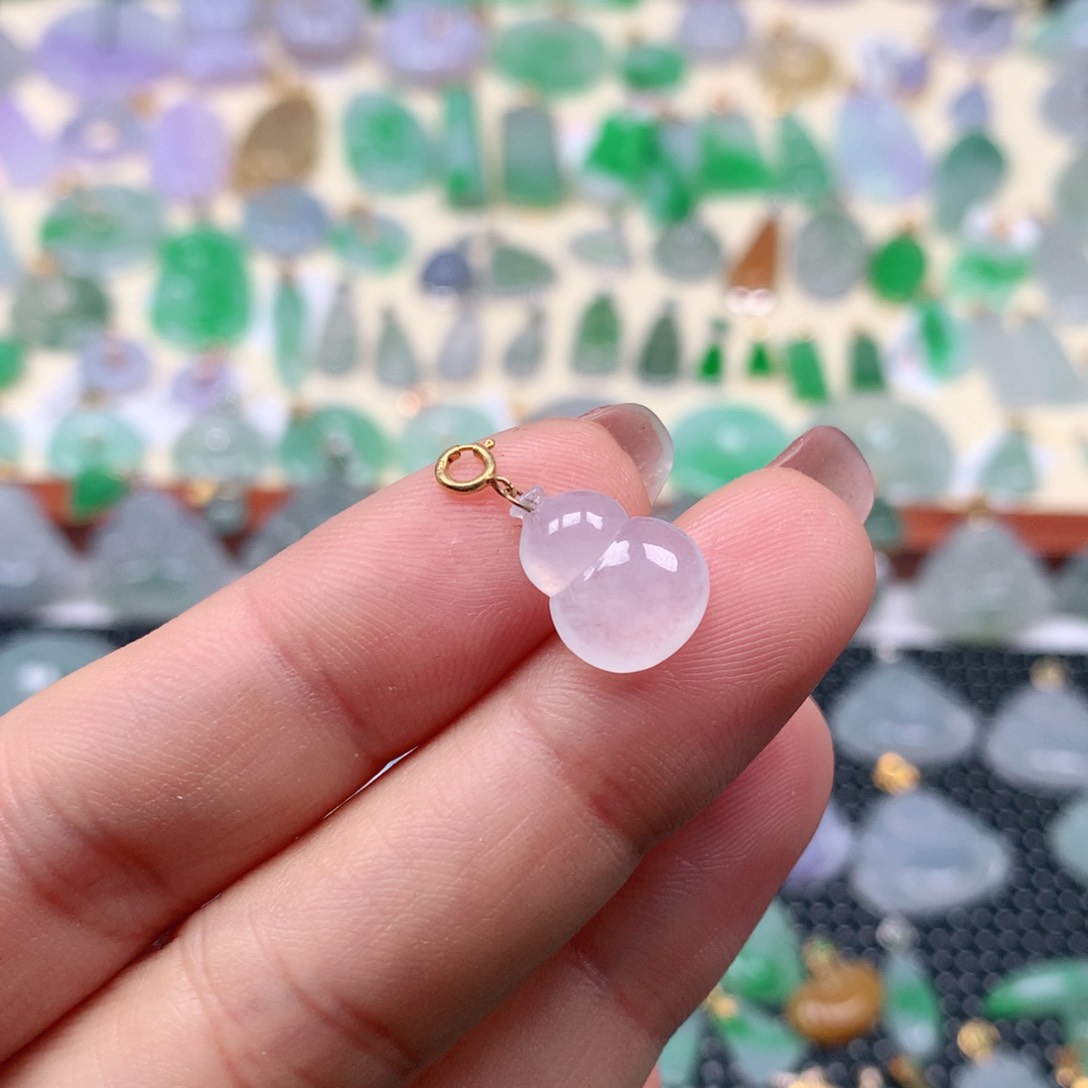 【闪购商品】翡翠吊坠(不含链)18K金镶嵌