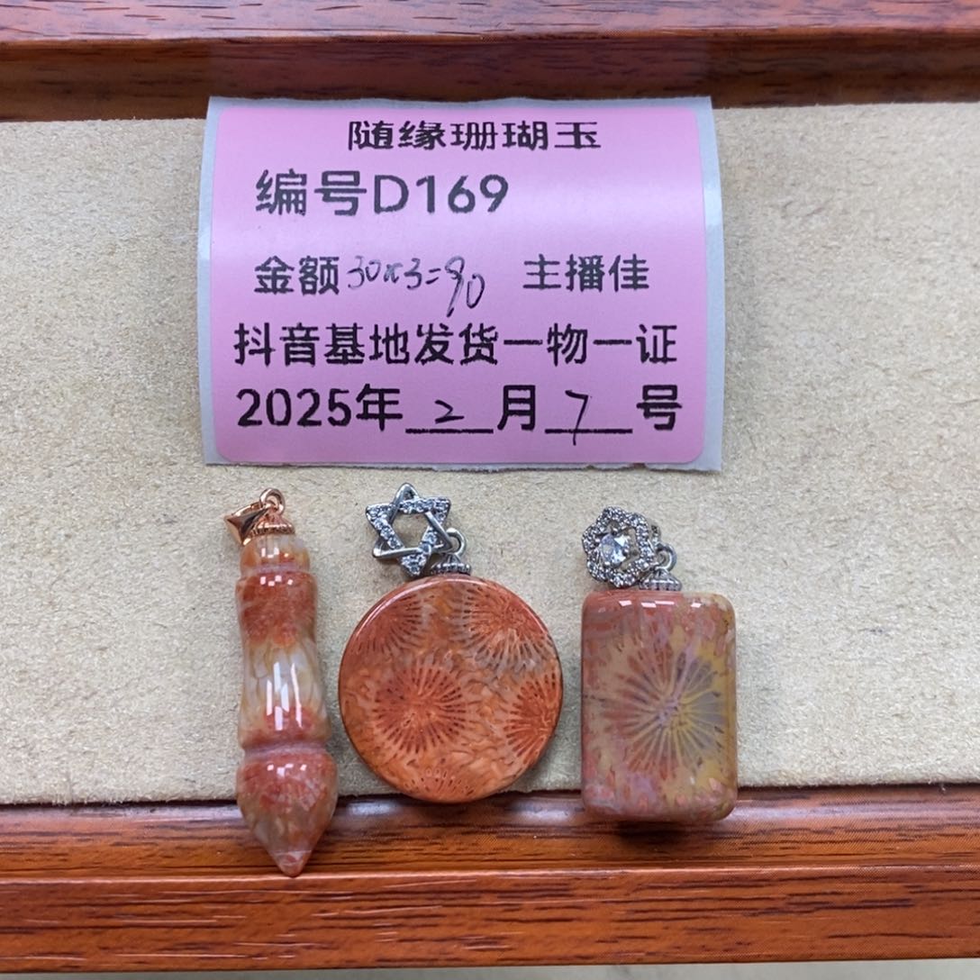 硅化珊瑚（珊瑚玉）D169未镶嵌我*德