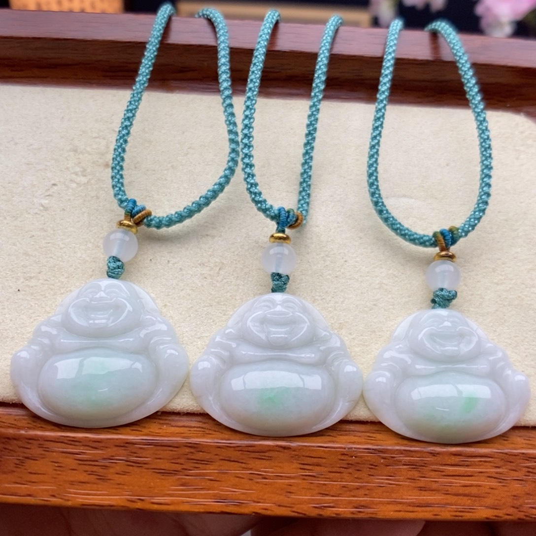 翡翠未镶嵌颈饰吊坠多样性发货发其一